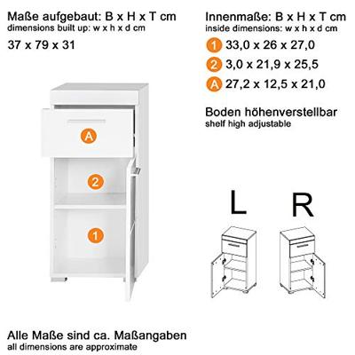 Gemakkelijk verplaatsbare meubels Trendteam Grijs 37 x 31 x 79 cm