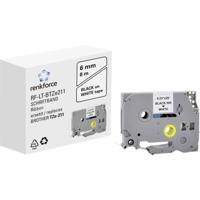 Labeltape Renkforce RF-LT-BTZe211 Compatibel vervangt Brother TZe-211 6 mm Tapekleur: Wit Tekstkleur: Zwart 8 m - thumbnail