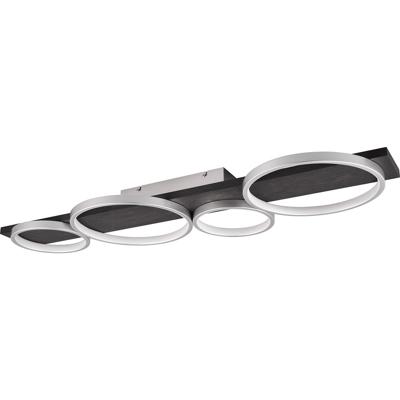 LED Plafondlamp 44W Warm Wit 3000K Dimbaar - Titaan Metaal Design