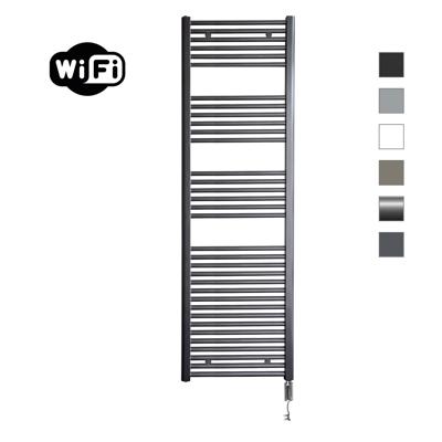 Elektrische Radiator Sanicare HWV Met Wifi 172x60 cm Gunmetal 1127W Met Thermostaat Chroom Rechtsonder Sanicare Elektrische Radiator Sanicare HWV Met Wifi 172x60 cm Gunmetal 1127W Met Thermostaat Chroom Rechtsonder Sanicare