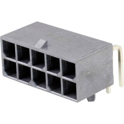 Molex 1720640010 Female header, inbouw (standaard) Totaal aantal polen: 10 Rastermaat: 5.7 mm Inhoud: 1 stuk(s) Tray