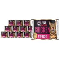 JOHN DOG For cats Mousse Chicken - nat kattenvoer - 12x200g - thumbnail
