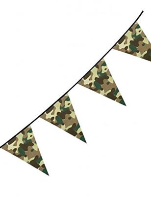 Vlaggenlijn Camouflage 6m kunststof