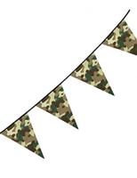 Vlaggenlijn Camouflage 6m kunststof - thumbnail