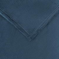 VidaXL Gooi deken marineblauw 220 x 240 cm fleece - thumbnail