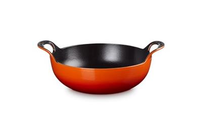 Le Creuset Wokpan / Balti Dish - Oranjerood - ø 24 cm / 2.7 liter - geëmailleerde anti-aanbaklaag