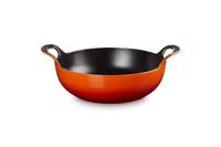 Le Creuset Wokpan / Balti Dish - Oranjerood - ø 24 cm / 2.7 liter - geëmailleerde anti-aanbaklaag - thumbnail