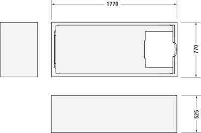 Duravit No.1 inbouwbad 180x80cm acryl Wit 700491000000000 - thumbnail