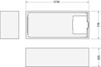 Duravit No.1 inbouwbad 180x80cm acryl Wit 700491000000000 - thumbnail