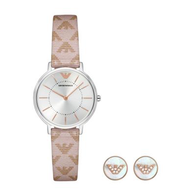 Horlogeband Armani AR80007 Leder Roze 14mm Horlogeband Armani AR80007 Leder Roze 14mm