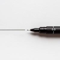Uni Pin fineliner, ronde punt, 0,3 mm, zwart - thumbnail