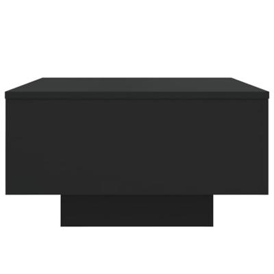 Salontafel 55x55x31 cm bewerkt hout zwart Salontafel 55x55x31 cm bewerkt hout zwart