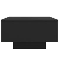 Salontafel 55x55x31 cm bewerkt hout zwart - thumbnail