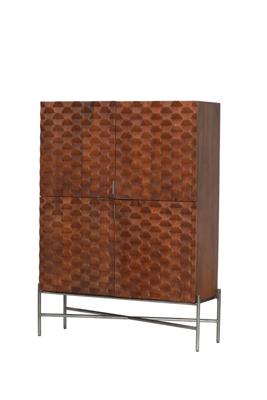 Tower Living Opbergkast 'Paola' Mangohout, 180 x 130cm Tower Living Opbergkast 'Paola' Mangohout, 180 x 130cm