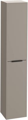 Saqu Lima hoge kast met mat zwarte greep 35x32x180cm mat greige Saqu Lima hoge kast met mat zwarte greep 35x32x180cm mat greige