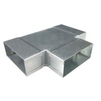 T-stuk 90 Graden [220 X 55mm - 220 X 55mm] Staal - Horizontaal [pro-c] - thumbnail