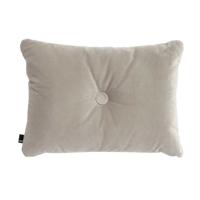 HAY Dot Cushion 1 Knoop Velours Kussen - Beige - thumbnail