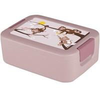 Sunware lunchbox met bentobakje aap roze / donkerroze - thumbnail