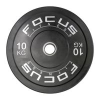 Olympische halterschijf 50 mm - Focus Fitness Bumper plate - 10 kg - Z - thumbnail
