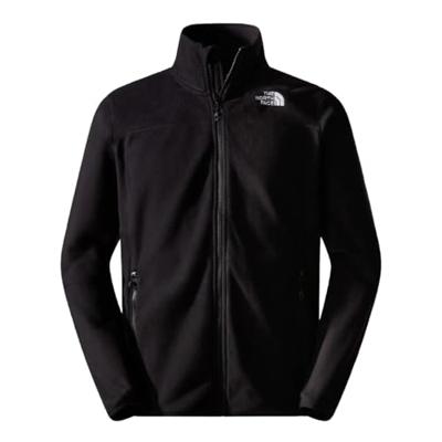 The North Face 100 Glacier Full Zip Fleece Heren TNF Black - NPF S The North Face 100 Glacier Full Zip Fleece Heren TNF Black - NPF S