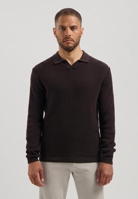 Dstrezzed Kostas Longsleeve Polo 405934 Poloshirts 799 Dk. Brown