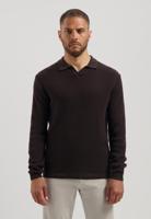 Dstrezzed Kostas Longsleeve Polo 405934 Poloshirts 799 Dk. Brown - thumbnail