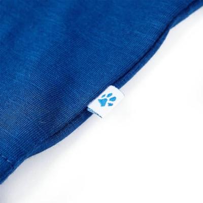 Kindershirt 128 donkerblauw