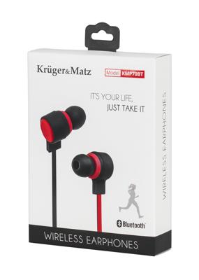 Kruger&Matz KMP70BT Wireless en spatwaterdichte sport in-ear phones Kruger&Matz KMP70BT Wireless en spatwaterdichte sport in-ear phones