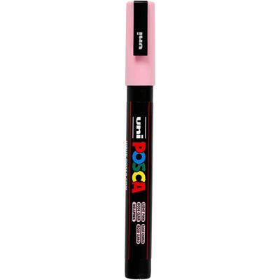 Uni-Posca Posca marker, afm pc-3m, lijndikte 0,9-1,3 mm, fijn, lichtroze, 1 stuk
