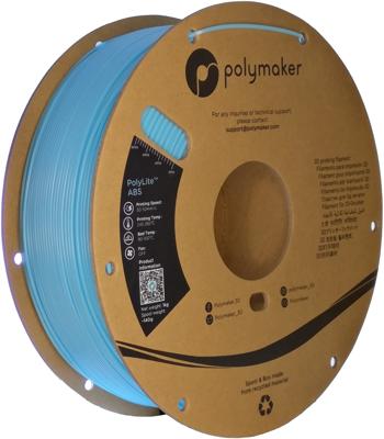 Polymaker PE01031 6938936707233 Filament ABS kunststof Hittebestendig, Slagvast, Geurarm 1.75 mm 1000 g Lichtblauw PolyLite™ 1 stuk(s)