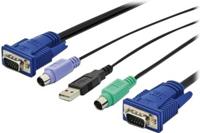 Digitus KVM Adapterkabel [1x USB-A, VGA - 1x VGA] 1.80 m Zwart - thumbnail