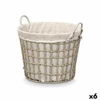 Mand Kipit HX30559 Grijs Polyester Stof Polypropyleen Ijzer Plastic 50 % katoen 47 x 41 x 44 cm 53 x 43 x 44 cm (6 Stuks) - thumbnail