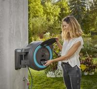 Gardena Wandslangenbox PowerRoll XL | Incl. 18V accu + lader - 18640-20 - thumbnail