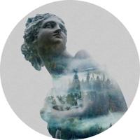 Komar Dots; Komar Home Behangcirkel Gaia - D1-049 - thumbnail