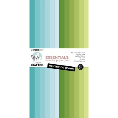 Creative Craftlab • essentials unicolor paper pad no blue no green
