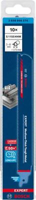 Bosch Accessories 2608900376 Expert Medium-Thick Tough Metal S 1155 HHM reciprozaagblad, 10 stuks Zaagbladlengte 225 mm 10 stuk(s) Bosch Accessories 2608900376 Expert Medium-Thick Tough Metal S 1155 HHM reciprozaagblad, 10 stuks Zaagbladlengte 225 mm 10 stuk(s)