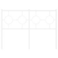 Hoofdbord 120 cm metaal wit - thumbnail