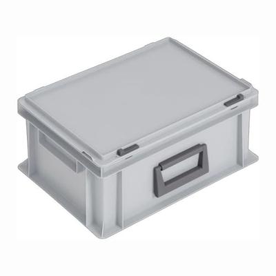 Lockweiler Kunststof koffer | L400xB300xH183 mm PP 1 greep | schuifsluiting grijs 14 l | 1 stuk - PC14-139. 214.110. 118 - PC14-139. 214.110. 118