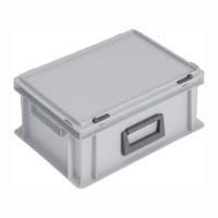 Lockweiler Kunststof koffer | L400xB300xH183 mm PP 1 greep | schuifsluiting grijs 14 l | 1 stuk - PC14-139. 214.110. 118 - PC14-139. 214.110. 118 - thumbnail