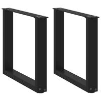 Bartafelpoten 2 st U-vormig 50x(90-91) cm staal zwart - thumbnail