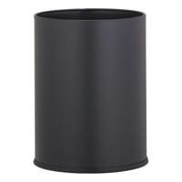 Prullenbak Geesa Hotel Vrijstaand 9 Liter RVS Zwart Geesa - thumbnail