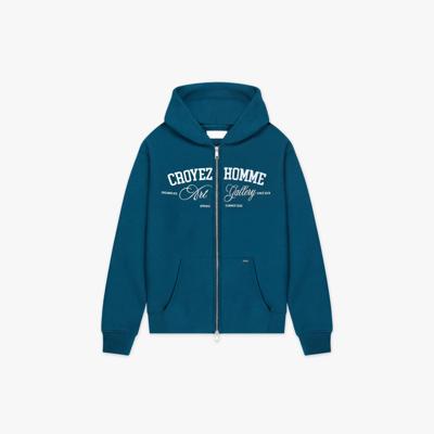 Croyez Art Gallery Zip Hoodie Heren Blauw - Maat M - Kleur: WitBlauw | Soccerfanshop