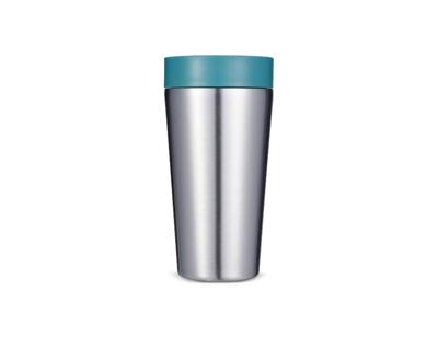 Circular&Co. Koffiebeker - rvs - grijs/groen - 340 ml Circular&Co. Koffiebeker - rvs - grijs/groen - 340 ml