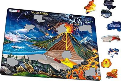 Selecta Larsen legpuzzel vulkanen, 70st. Selecta Larsen legpuzzel vulkanen, 70st.