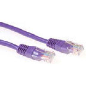 ACT Paarse 20 meter U/UTP CAT6 patchkabel met RJ45 connectoren ACT Paarse 20 meter U/UTP CAT6 patchkabel met RJ45 connectoren