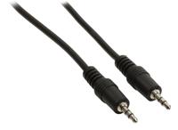 Valueline Vlap22000b05 Jack Stereo Audiokabel 3,5 mm Mannelijk - 3,5 mm Mannelijk 0,50 M Zwart - thumbnail