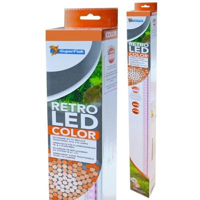 Superfish Retro Led Color T8&JT5 60cm - 18W Energiezuinige LED Aquariumverlichting