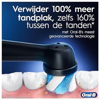 Oral B iO Series 4 met Reis etui Tandenborstel Zwart - thumbnail