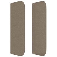 Boxspring met matras stof taupe 180x200 cm - thumbnail
