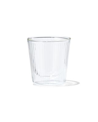 HEMA Dubbelwandig glas streep reliëf 150ml